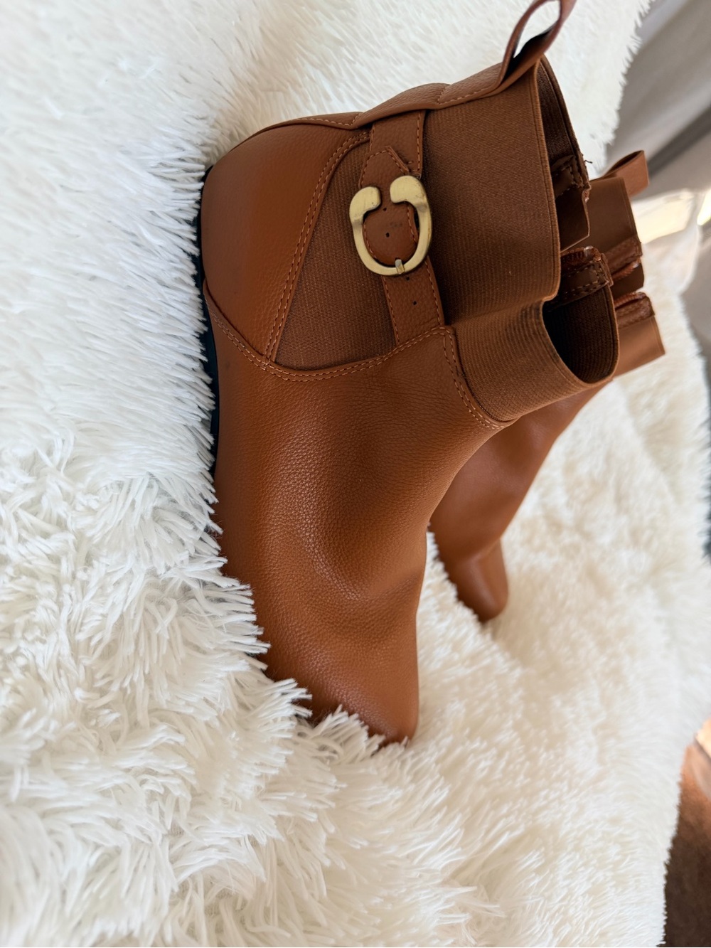 AEROSOLES Brown Leather Ankle Booties - Picture 3 of 10